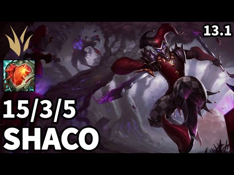 Shaco Jungle vs Fiddlesticks - EUW Master | Patch 13.1