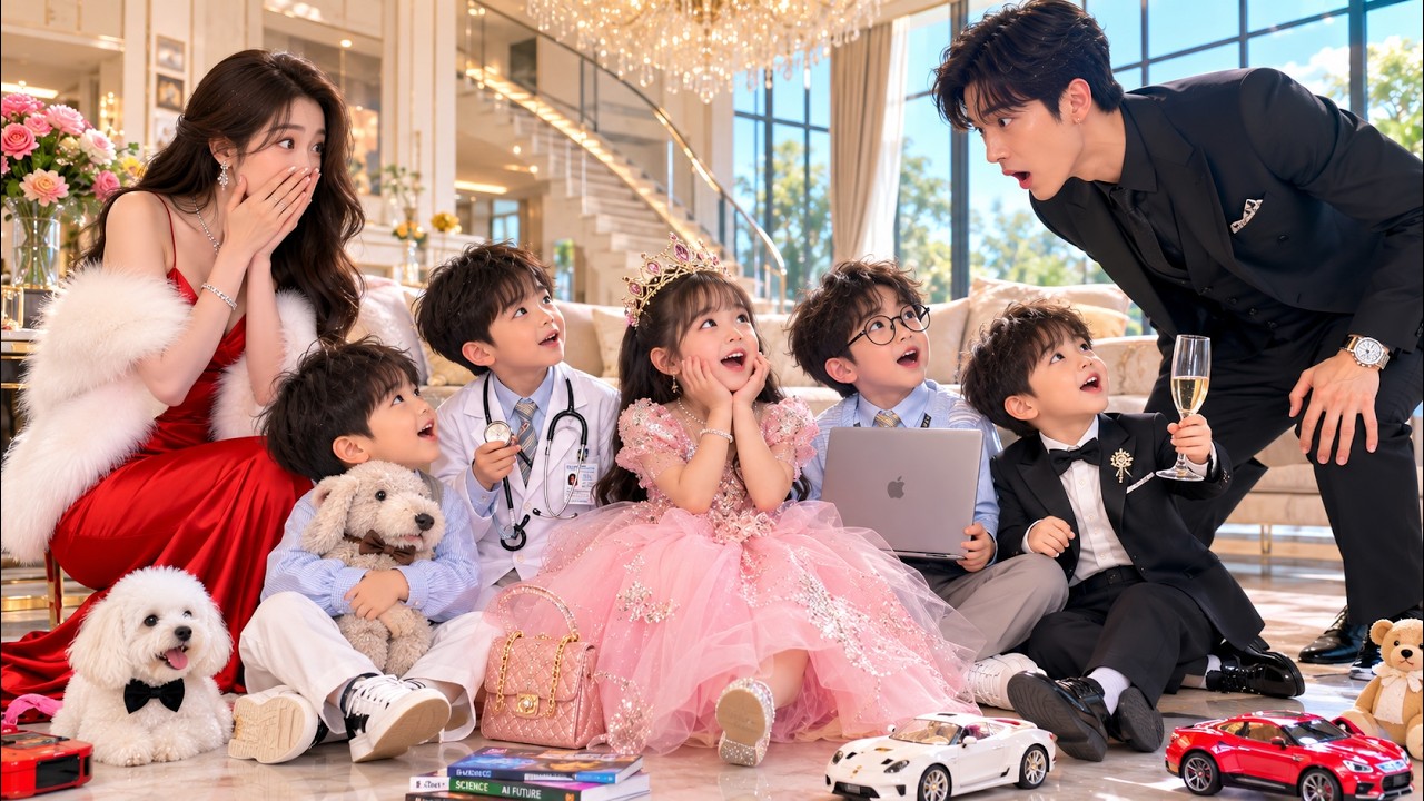 Five genius kids found CEO dad, ruined his wedding to a bad woman,reunited the family.