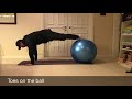 #AsKenneth | Core Stability | Leg Tuck Swiss Ball