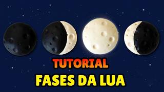🔴 FAÇA as FASES DA LUA - Tutorial Fácil Biscuit, Pasta Americana, Clay ou Plastilina - DIY