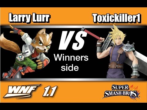 WNF 1.1 - #THE FAD | Larry Lurr (Fox) Vs. ToxicKiller1 (Cloud) Winners Side - Smash Wii U