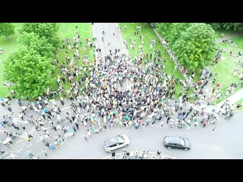 Anti-Vax Protest - Dublin Phoenix Park July 15th 2021 - Raw Drone Video Part 2