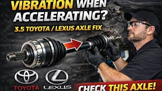 Toyota/Lexus Vibrating when accelerating? Replace your passenger side CV Axle!!
