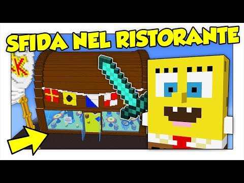 BATTAGLIA NEL RISTORANTE DI SPONGEBOB! - Minecraft ITA