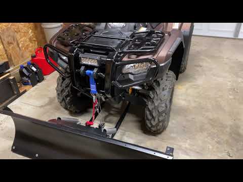 Honda Foreman Rubicon Warn Snow Plow Setup