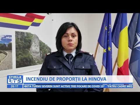 INCENDIU DE PROPORȚII LA HINOVA