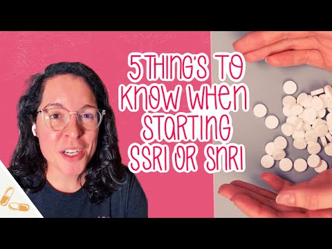 5 Things You Should Be Told When Starting Medication for Anxiety and/or Depression | SSRI/SNRI