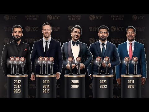 All ICC Cricketer of the Year Award Winners (2004-2023)