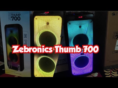 Zebronics ZEB Thump 700. Reveiw. Bluetooth speaker. #speaker #party #music #zebronicszeb #zebronics 