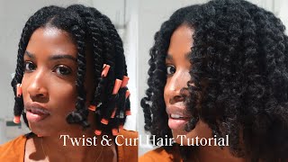 How to Do a Twist and Curl on Natural Hair | Flexi Rod Tutorial | Prose