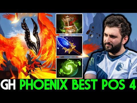 GH [Phoenix] The Best Pos 4 Crazy Damage Burn Epic Gameplay 7.22 Dota 2