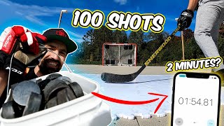 How Fast can we Shoot 100 pucks!?