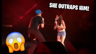 Girl Raps to Gang Related Faster Than Logic! (live)