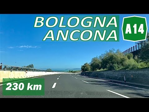 A14 | Driving in ITALY - from BOLOGNA to ANCONA