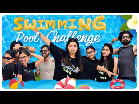 Swimming Pool challenge 🏊‍♀️ #sejalgabavlogs #swimming #ytvideo