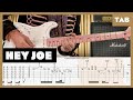 Jimi Hendrix Hey Joe Guitar Tab Lesson Cover Tutorial