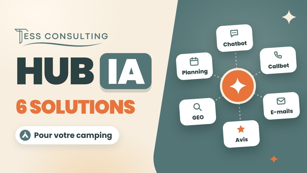 Présentation vidéo du HUB IA de Tess Consulting pour les campings