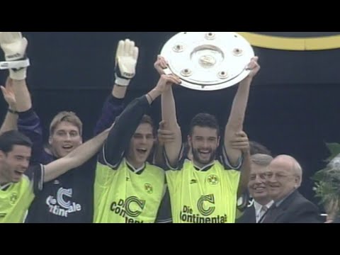 Borussia Dortmund ist deutscher Meister 1996, BL 1995/96 34.Spieltag