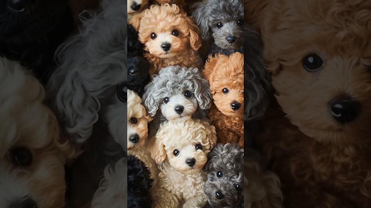 手乗りトイプードルがまるでぬいぐるみ！#shorts #AI生成