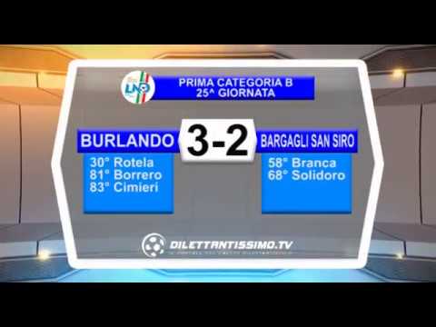 BURLANDO   SAN SIRO 3-2. 1^ Categoria Girone B. 25^ Giornata. Stagione 2017/2018