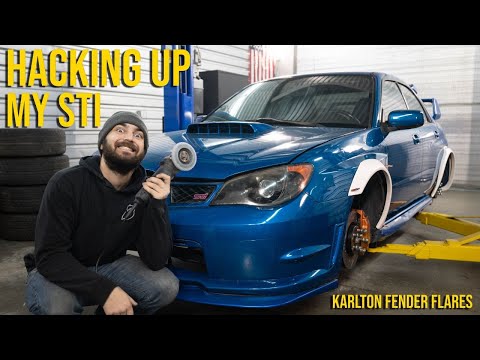 Flaring my 2007 Subaru WRX STI! (Karlton Fender Flares)
