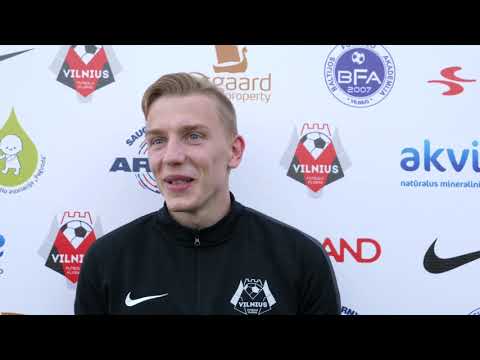FK Vilnius - FK Žalgiris B rungtynių pertrauka: komandos kapitono mintys