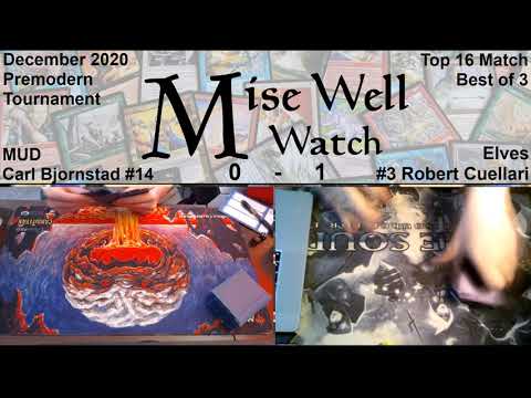 December 2020 Premodern Monthly - Top 16 Match - MUD vs Survival Elves