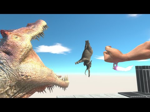 🎯 Hitting the Target 💣🧨 with a Giant Hand  - Animal Revolt Battle Simulator