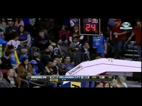 Thunder fan is grossed out after touching Kris Humphries