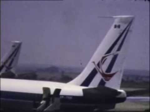 Air Rhodesia B720 VP-YNN loading in Salisbury / landing Durban c1974