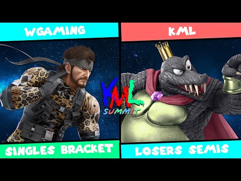 KML SUMMIT: Wgaming (Snake) Vs KML (King K. Rool) Singles Losers Semis SSBU