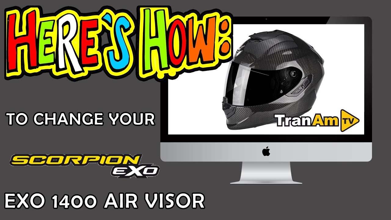 How to Change the SCORPION EXO 1400 Air Visor | Bikerheadz.co.uk