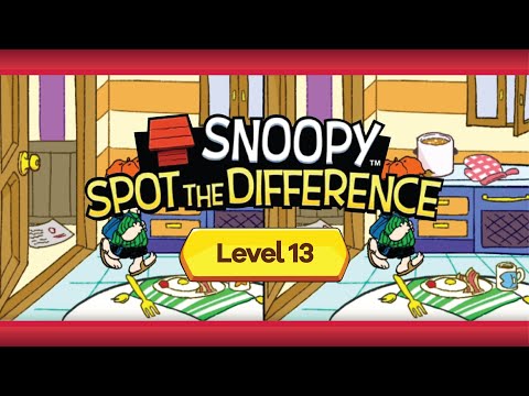 Snoopy Spot the Difference | Episode 1 | Level 13 | Normal