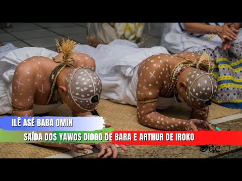Saída dos Yawos Diogo e Bara e Arthur de Iroko - Ilê Asé Baba Omin