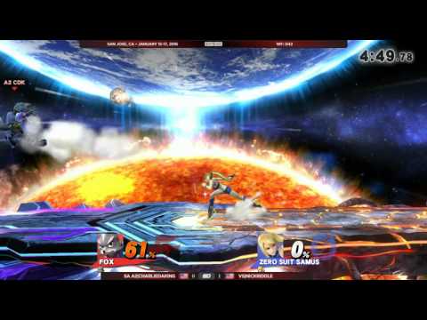 GENESIS 3 - SA A2|Charliedaking (Fox) vs VS|NickRiddle (ZSS) - Wii U Singles WF: D42