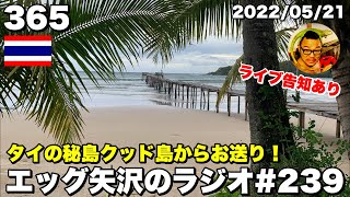 【ラジオ365#239】タイの秘島クッド島からお送り！&ライブ告知！【2022/05/21】
