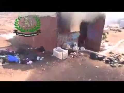 جولة داخل حاجز نقطة الوصل بعد السيطرة عليه من قبل لواء بنى أمية في ريف درعا ضمن معركة يرموك خالد