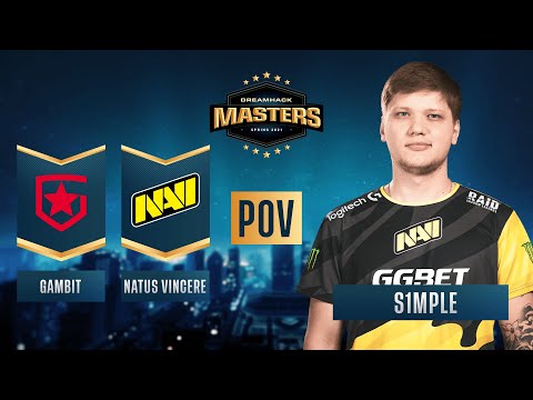 CS:GO - PoV - s1mple - Gambit vs. Natus Vincere - DreamHack Masters Spring 2021 - Grand Final