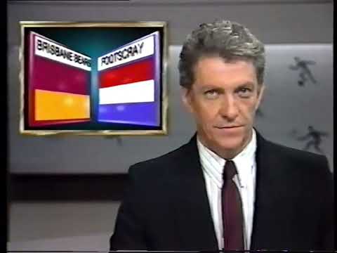 Ch7 Sports Report - Rd 7 1988 Brisbane bears vs Footscray, at Carrara