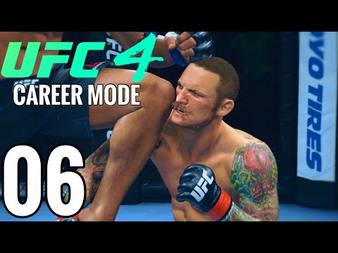 UFC 4 Bantamweight Career Mode Walkthrough Part 6 - FLYING KNEE KNOCKOUT!