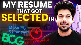 Why my Resume got selected in Top Consulting firm | How to make Resume | Business Analyst | Hindi