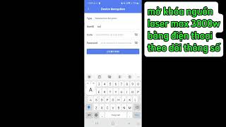 Mở khoá nguồn MAX bằng điện thoại. #cypcut #raytools #12000w
