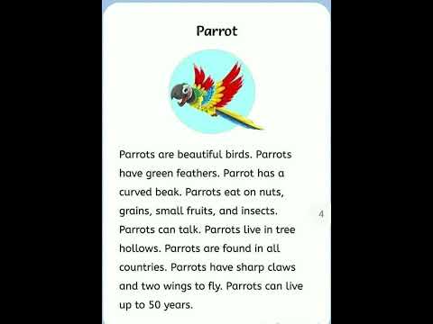 Parrot || Short essay || 10 line essay