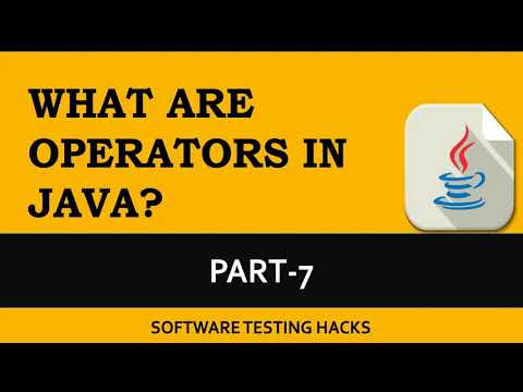 What Are Operators In Java Part 7 Java Tutorial