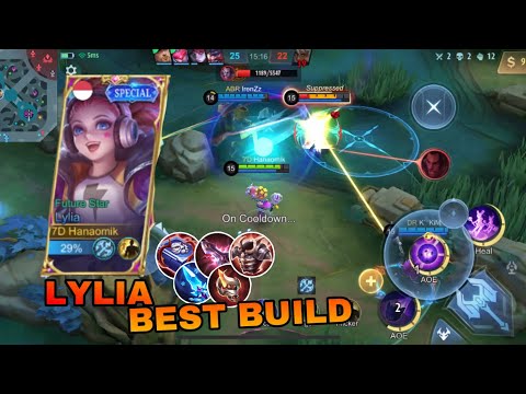 LYLIA + FLICKER MIDLANE | TOP 1 BUILD | MOBILE LEGENDS