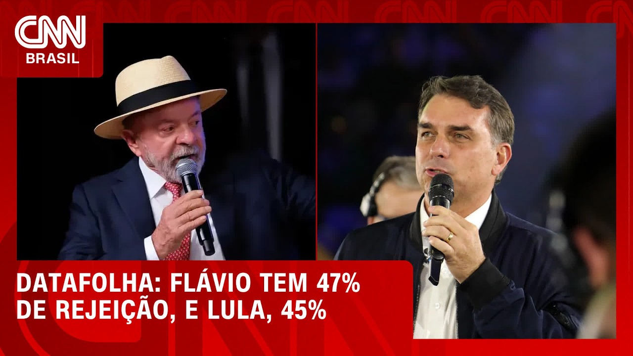 Flávio supera Lula em rejeição na disputa presidencial, diz pesquisa | CNN 360º