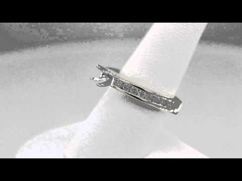 Women's 14k Yellow Gold Diamond Engagement Ring Mount 0.75 CT