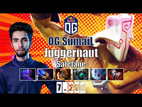 Juggernaut Safelane | OG.SumaiL | SUPER POWERFUL CRAZY OMNISLASH | 7.29d Gameplay Highlights