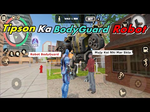 Tipson Ka Bodyguard Bna Robot Machine In Rope Hero : Vice Town Gameplay In Hindi #25