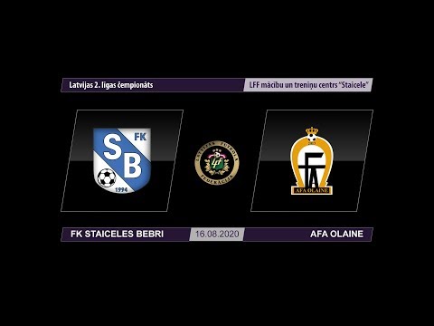 FK Staiceles Bebri - AFA Olaine (Latvijas 2. līgas čempionāts 2020)